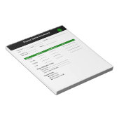 Fußballspielanzeiger Notizblock (angewinkelt)