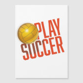 Fußballspielen Magnetkarte (Vorderseite)