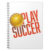 Fußballspielen Notizblock (Vorderseite)