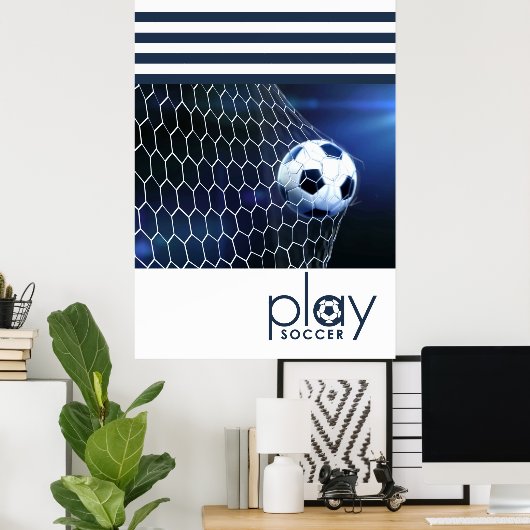 Fußballspielen Poster (Heimbüro)