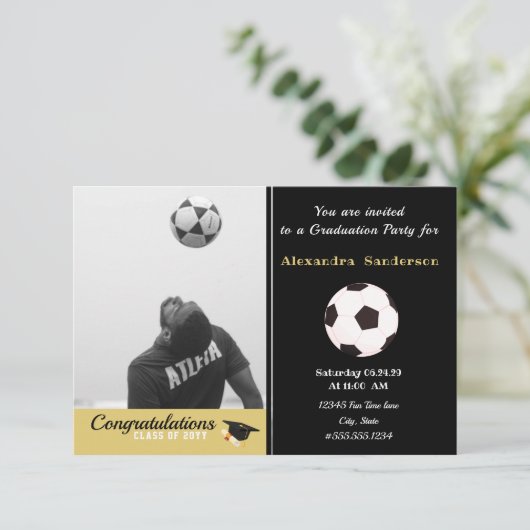 Fußballspieler Abschluss Foto Party (Stehend Vorderseite)