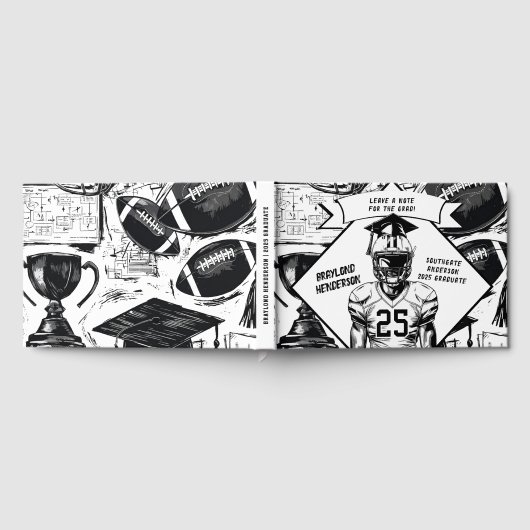 Fußballspieler Abschluss Gästebuch (Voll)