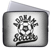 Fußballspieler ADD NAME Football Team Personalisie Laptopschutzhülle (Vorderseite)