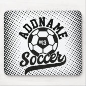 Fußballspieler ADD NAME Football Team Personalisie Mousepad (Vorne)