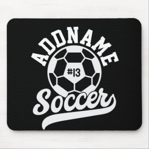 Fußballspieler ADD NAME Football Team Personalisie Mousepad