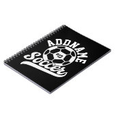 Fußballspieler ADD NAME Football Team Personalisie Notizblock (Linke Seite)