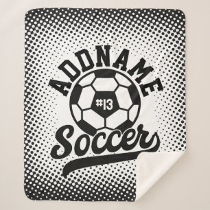 Fußballspieler ADD NAME Football Team Personalisie Sherpadecke