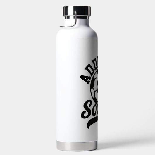 Fußballspieler ADD NAME Football Team Personalisie Trinkflasche (Rechts)