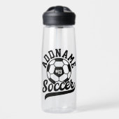 Fußballspieler ADD NAME Football Team Personalisie Trinkflasche (Vorne)