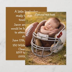 Fußballspieler-Baby-Shower-Digital-Download  Einladung