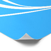 Fußballspieler, der einen Fußball tritt Poster (Ecke)