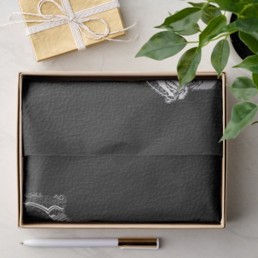 Fußballspieler, der Quarterback Black Silver läuft Seidenpapier (Geschenk)