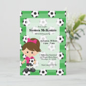 Fußballspieler Einladung (Stehend Vorderseite)