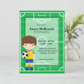 Fußballspieler Einladung (Stehend Vorderseite)