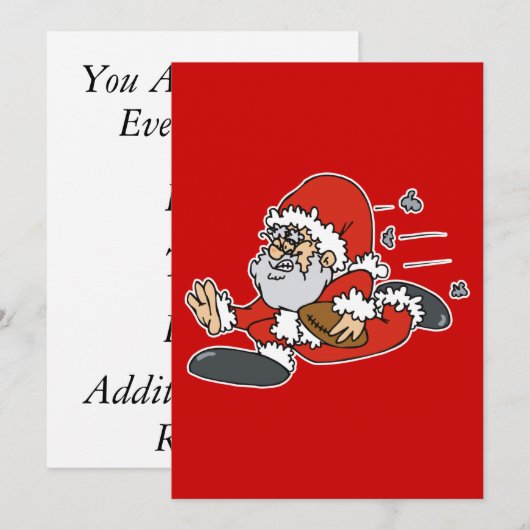 Fußballspieler Einladung (Vorne/Hinten)