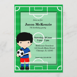 Fußballspieler Einladung