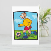 Fußballspieler Einladung