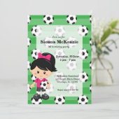 Fußballspieler Einladung (Stehend Vorderseite)