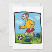 Fußballspieler Einladung (Rückseite)