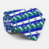 Fußballspieler - El Salvador Krawatte (Gerollt)