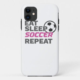 Fußballspieler essen Schlafsoccer Wiederholung Fuß Case-Mate iPhone Hülle