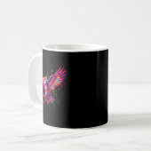 Fußballspieler Eulen-Art Farbklecks Kaffeetasse (Vorderseite Links)