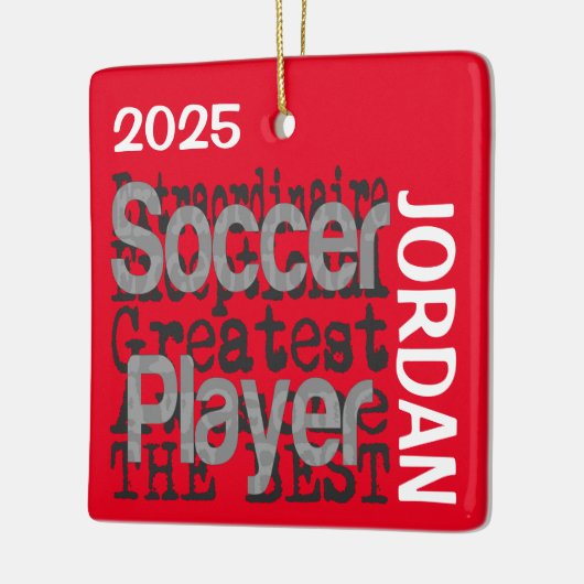 Fußballspieler Extraordinaire BENUTZERDEFINIERT Keramikornament (Links)
