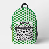 Fußballspieler Fan Preschool Sporty Bedruckter Rucksack (Vorderseite)
