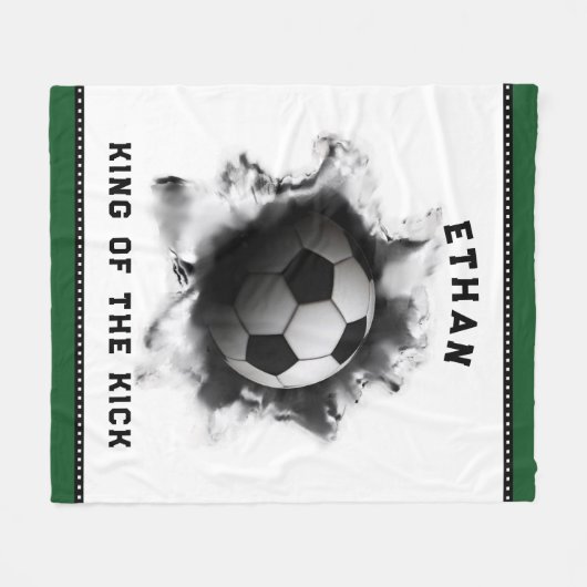 Fußballspieler Fleecedecke (Vorderseite (Horizontal))