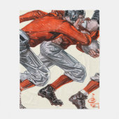 Fußballspieler Fleecedecke (Vorderseite)