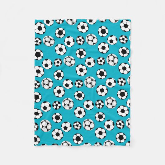 Fußballspieler Fleecedecke (Vorderseite)