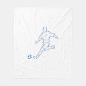 Fußballspieler Fleecedecke (Vorderseite)