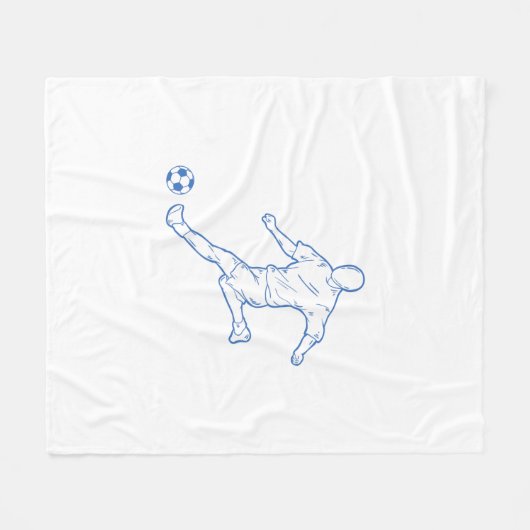 Fußballspieler Fleecedecke (Vorderseite (Horizontal))