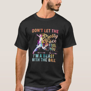 Fußballspieler für Girl Goalkeeper Kick Sister Mot T-Shirt
