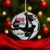 Fußballspieler Fußball - Feiertag Keramik Ornament