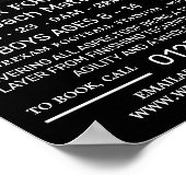 Fußballspieler, Fußballcampingwerbung Poster (Ecke)