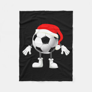 Fußballspieler Fußballer Weihnachtsmann Weihnachte Fleecedecke