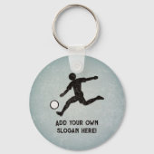 Fußballspieler - Fußballkicks, eigene Texte hinzuf Schlüsselanhänger (Vorderseite)