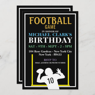 Fußballspieler, Fußballspiel Geburtstagsparty Einladung