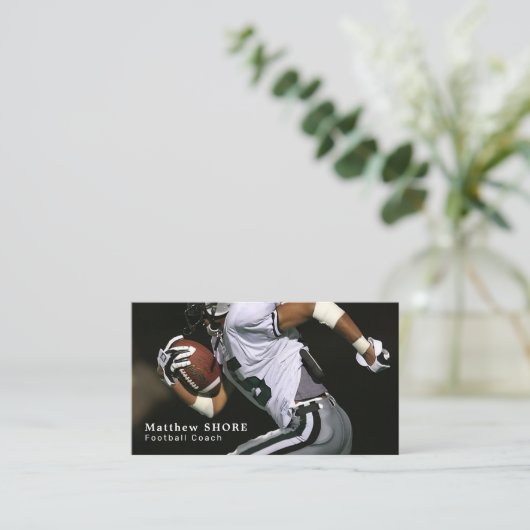 Fußballspieler, Fußballspieler, Fußballtrainer Visitenkarte (Stehend Vorderseite)