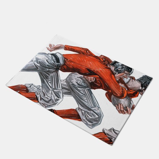 Fußballspieler Fußmatte (Schrägansicht)