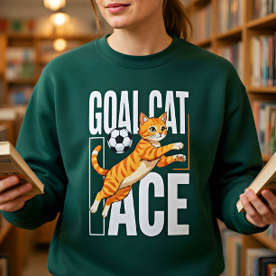 Fußballspieler-Geschenk - Anime-Katze für Fußballf Sweatshirt