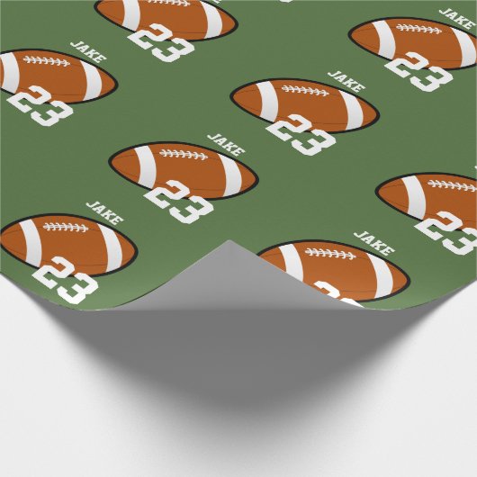 Fußballspieler Geschenkpapier (Ecke)