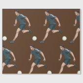 Fußballspieler Geschenkpapier (Flach)