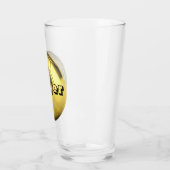 Fußballspieler Gold Fußball Drink Bier Glass Glas (Links)