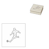 Fußballspieler Gummistempel (Stempel)
