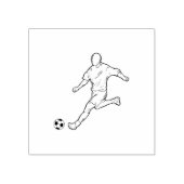 Fußballspieler Gummistempel (Prägung)