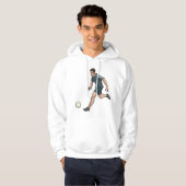 Fußballspieler Hoodie (Vorne ganz)
