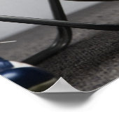 Fußballspieler im Schließzimmer Poster (Ecke)