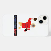 Fußballspieler in Aktion mit Handball Case-Mate iPhone Hülle (Rückseite (Horizontal))